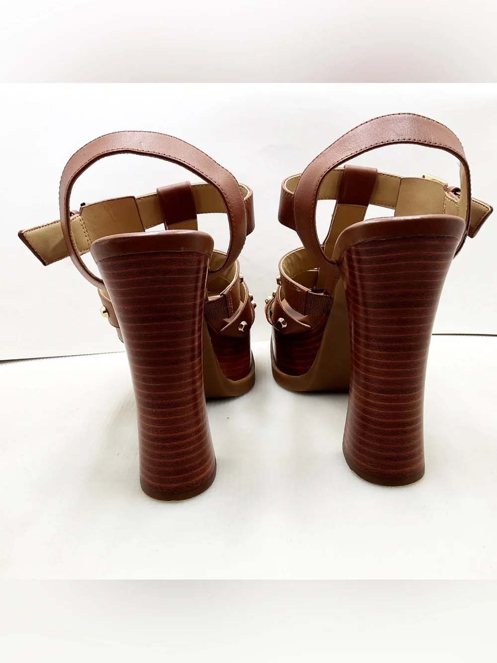 {Michael Michael Kors}Jagger Studded Leather Platform Sandals